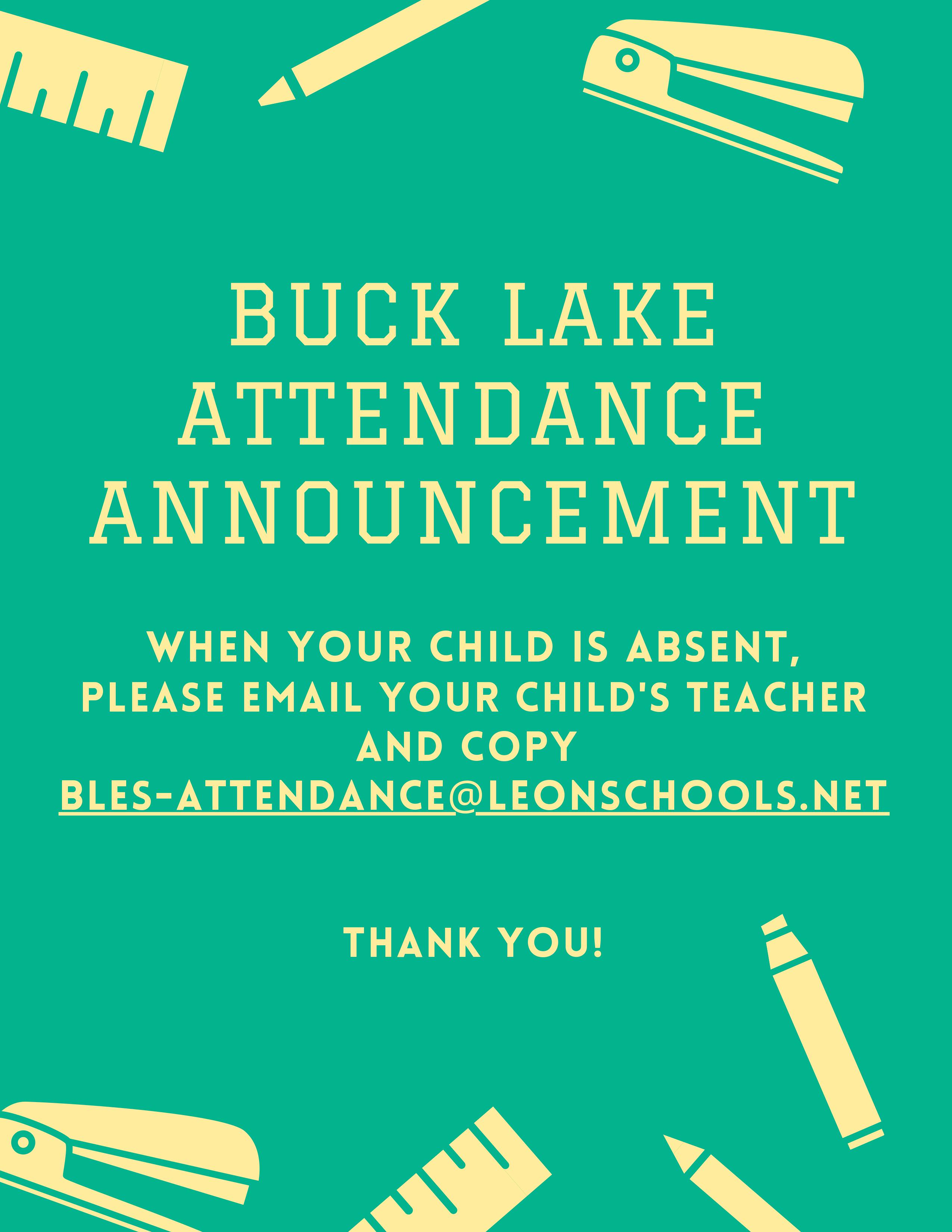 Attendance Announcement
